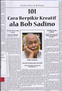 101 Cara Berfikir Kreatif Ala Bob Sadino