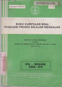 Buku kumpulan soal evaluasi proses belajar mengajar