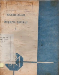 Berdoalah seperti berikut