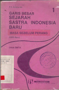 Garis Besar Sejarah Sastra Indonesia baru 