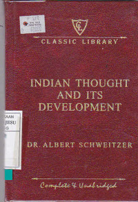 Indian Thought And Its Development