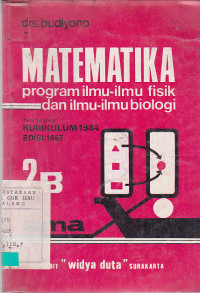 Matematika Program ilmu-Ilmu Fisik dan Ilmu-Ilmu Biologi