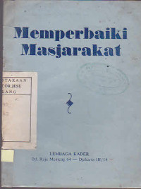 Memperbaiki Masjarakat