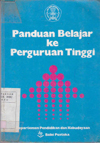 Panduan belajar ke perguruan tinggi