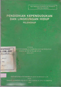 Pendidikan Kependudukan dan Lingkungan Hidup