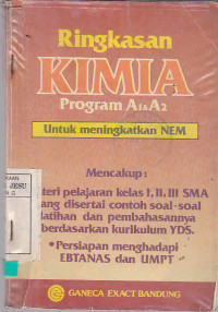 Ringkasan Kimia Program A1 & A2 : Untuk Meningkatkan NEM