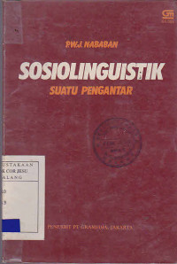 Sosiolinguistik Suatu Pengantar