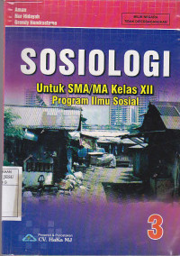 Sosiologi Untuk SMA/MA Kelas XII