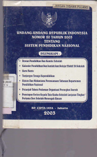 Undang-Undang Republik Indonesia